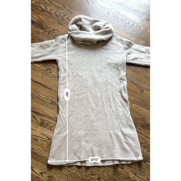 Anthropologie Sonoran Wool Cashmere Blend Cowl Neck Sweater Dress Size Small - Picture 7 of 8